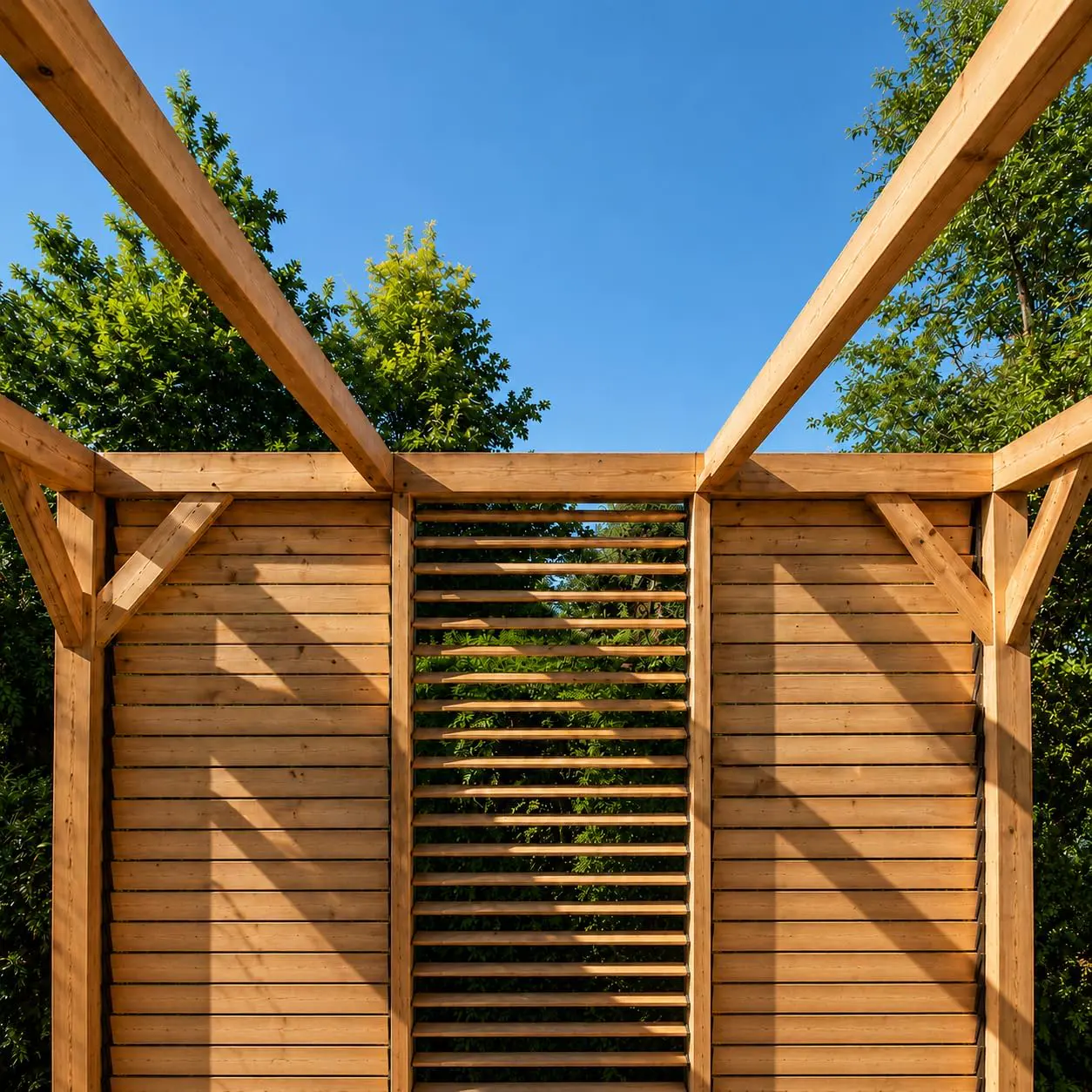 Pergola en bois 3,39x3,12 m vue 4