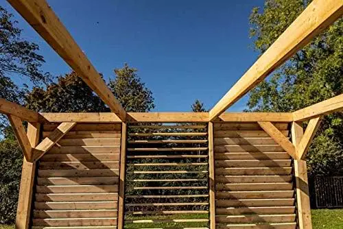Pergola en bois 3,39x3,6 m vue 4
