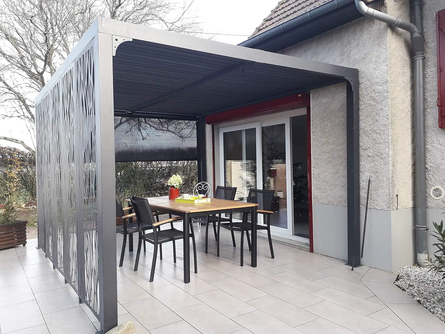 Pergola Bioclimatique 7.20m² Gris Anthracite - PER24R30MBI 7.20m²