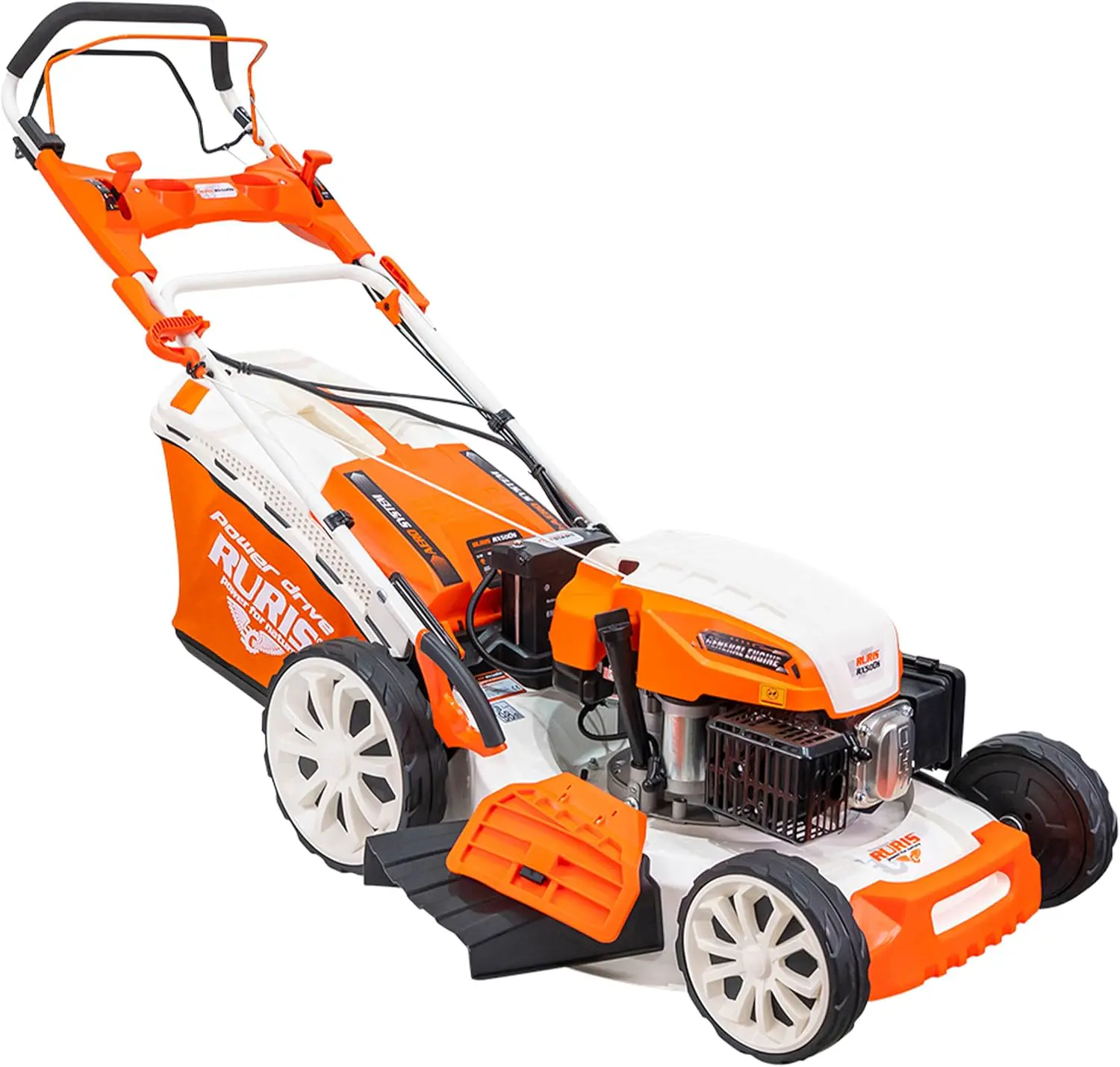 RURIS POWER FOR NATURE Tondeuse à Gazon Thermique 5 en 1 Mulching 5,7