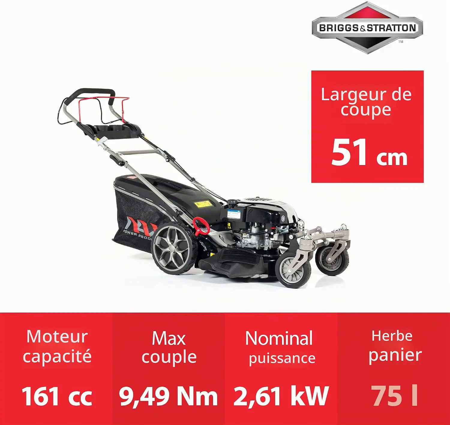 Tondeuse autoportée en métal noir vue 4