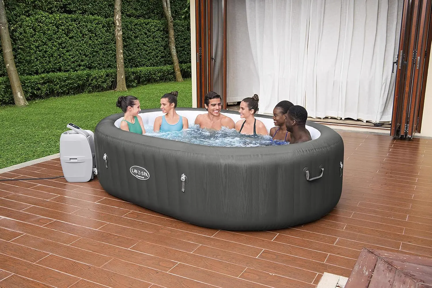 Spa gonflable 6 personnes 7 places vue 21