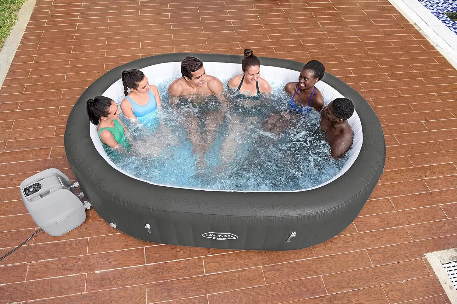 Spa gonflable 6 personnes 7 places vue 22