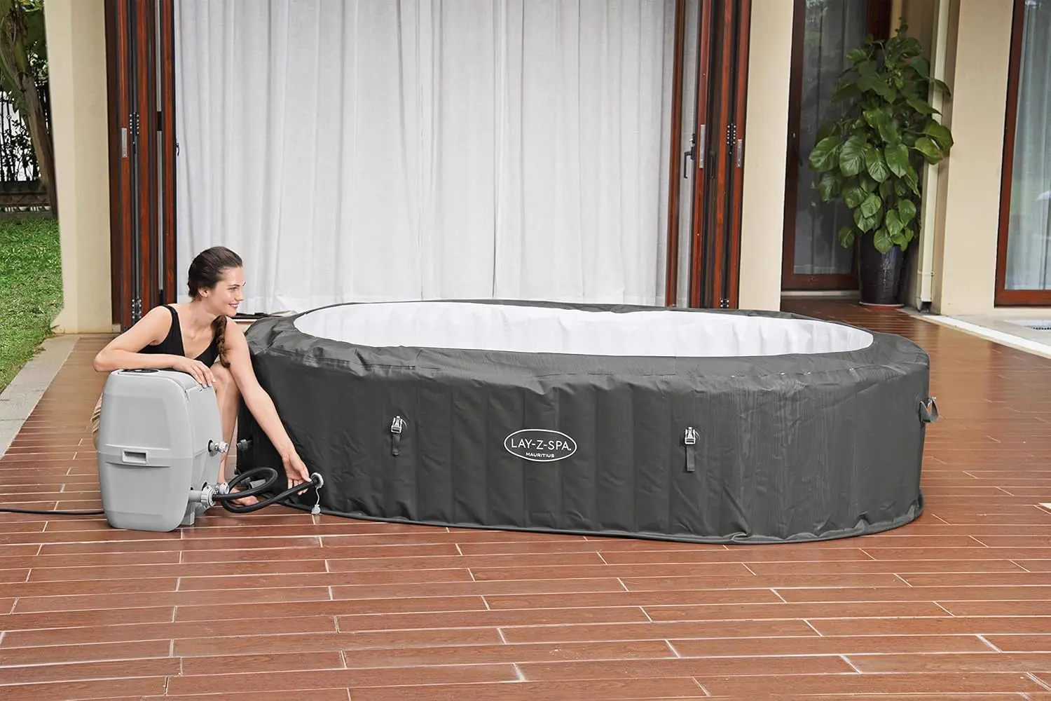 Spa gonflable 6 personnes 7 places vue 30