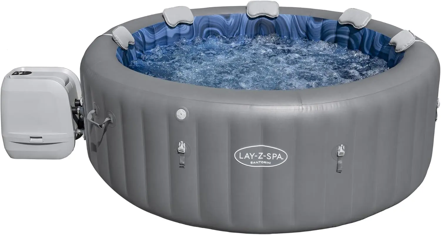 Spa gonflable 6 personnes 7 places gris vue 4