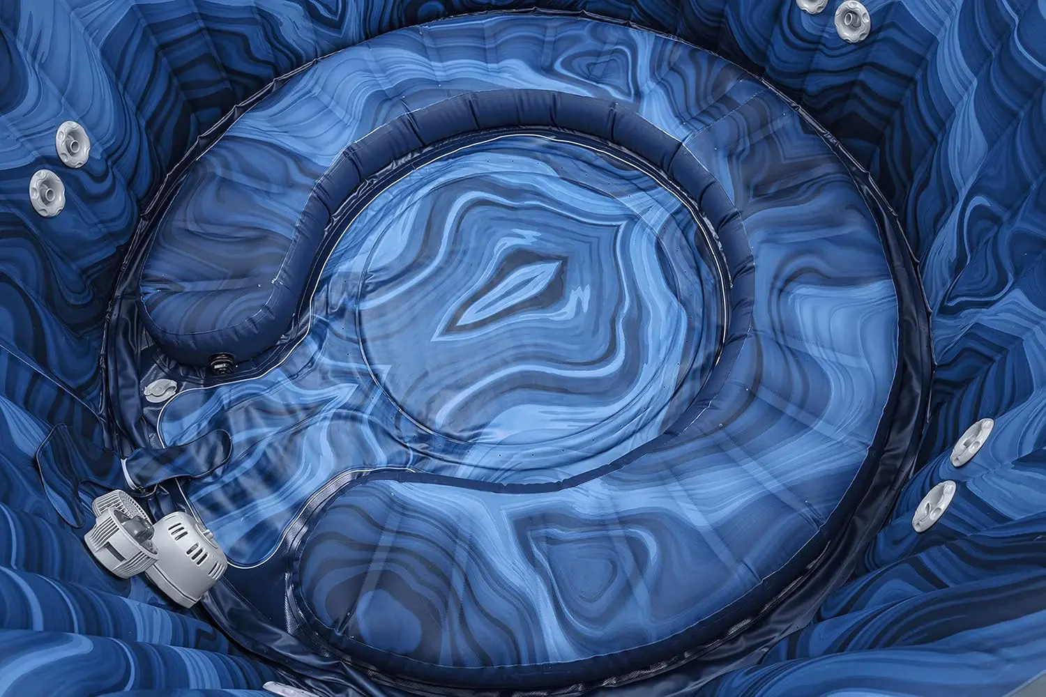 Spa gonflable 6 personnes 7 places gris vue 9