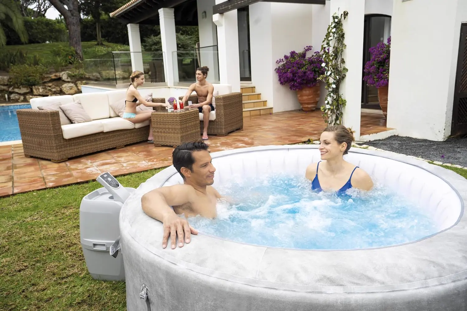 Spa gonflable 2 personnes 4 places vue 8