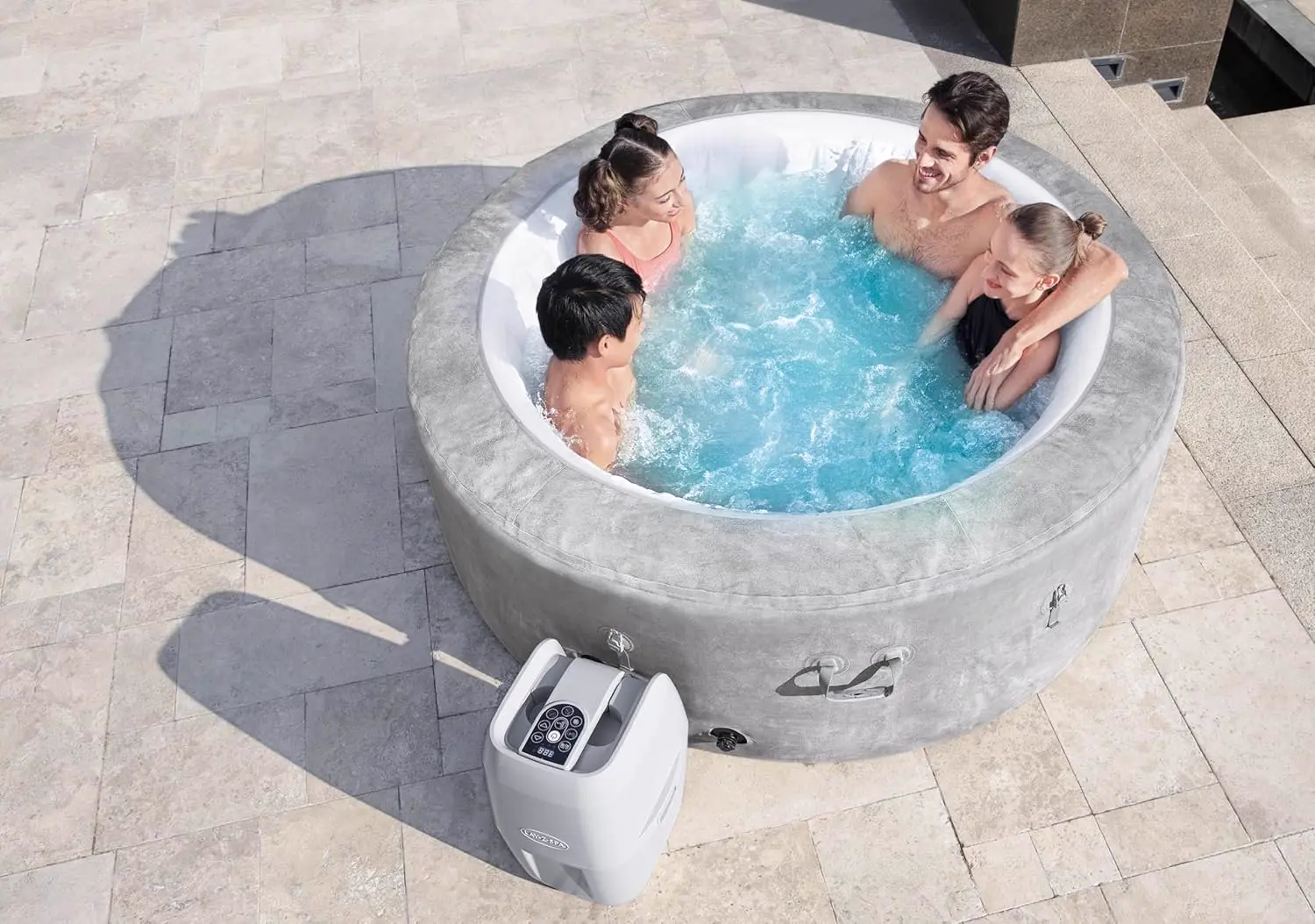 Spa gonflable 2 personnes 4 places vue 10