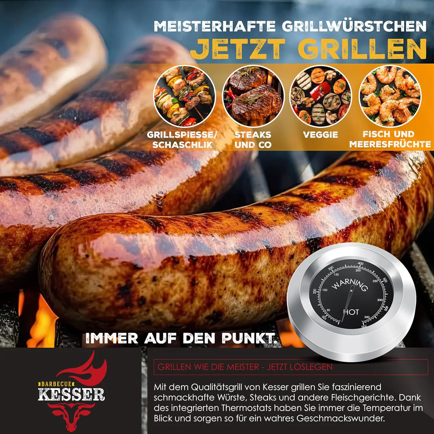 Barbecue weber en bois noir vue 6