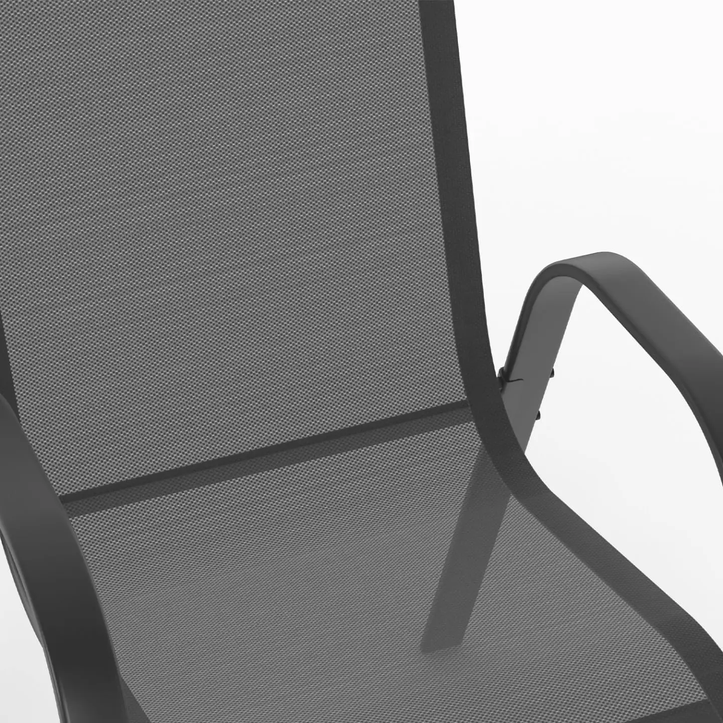 Table de jardin 6 places gris vue 8