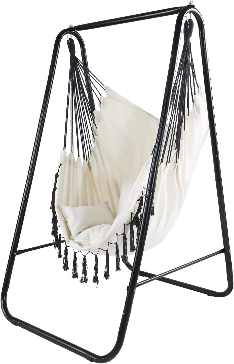 CCLIFE Chaise Suspendue Jardin avec Pied Fauteuil Suspendu pour