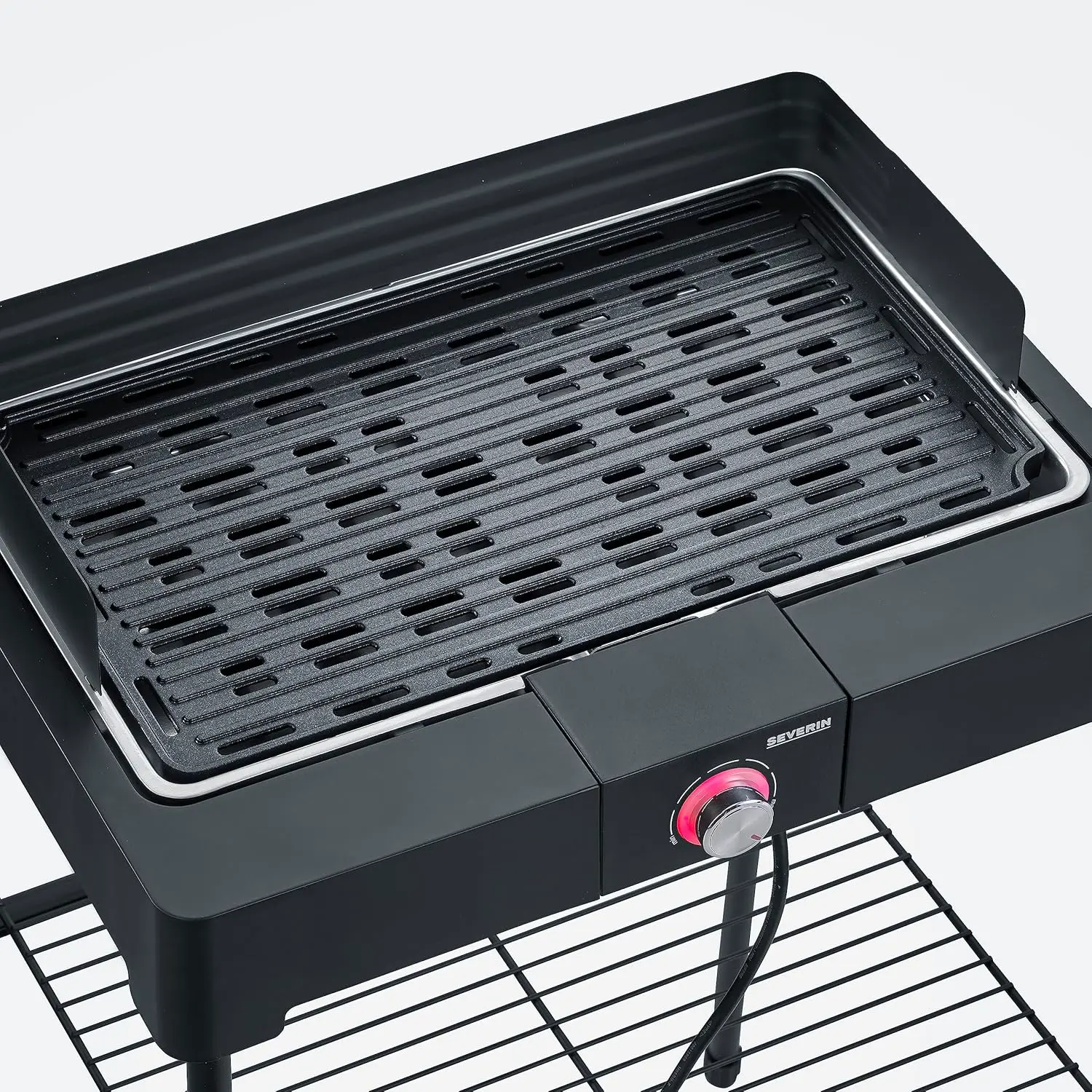 Barbecue électrique en aluminium noir vue 5
