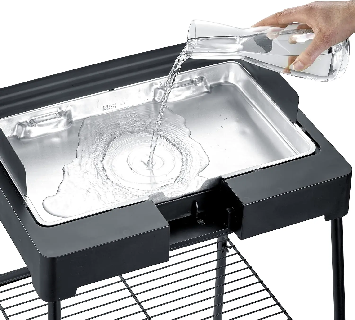 Barbecue électrique en aluminium noir vue 6