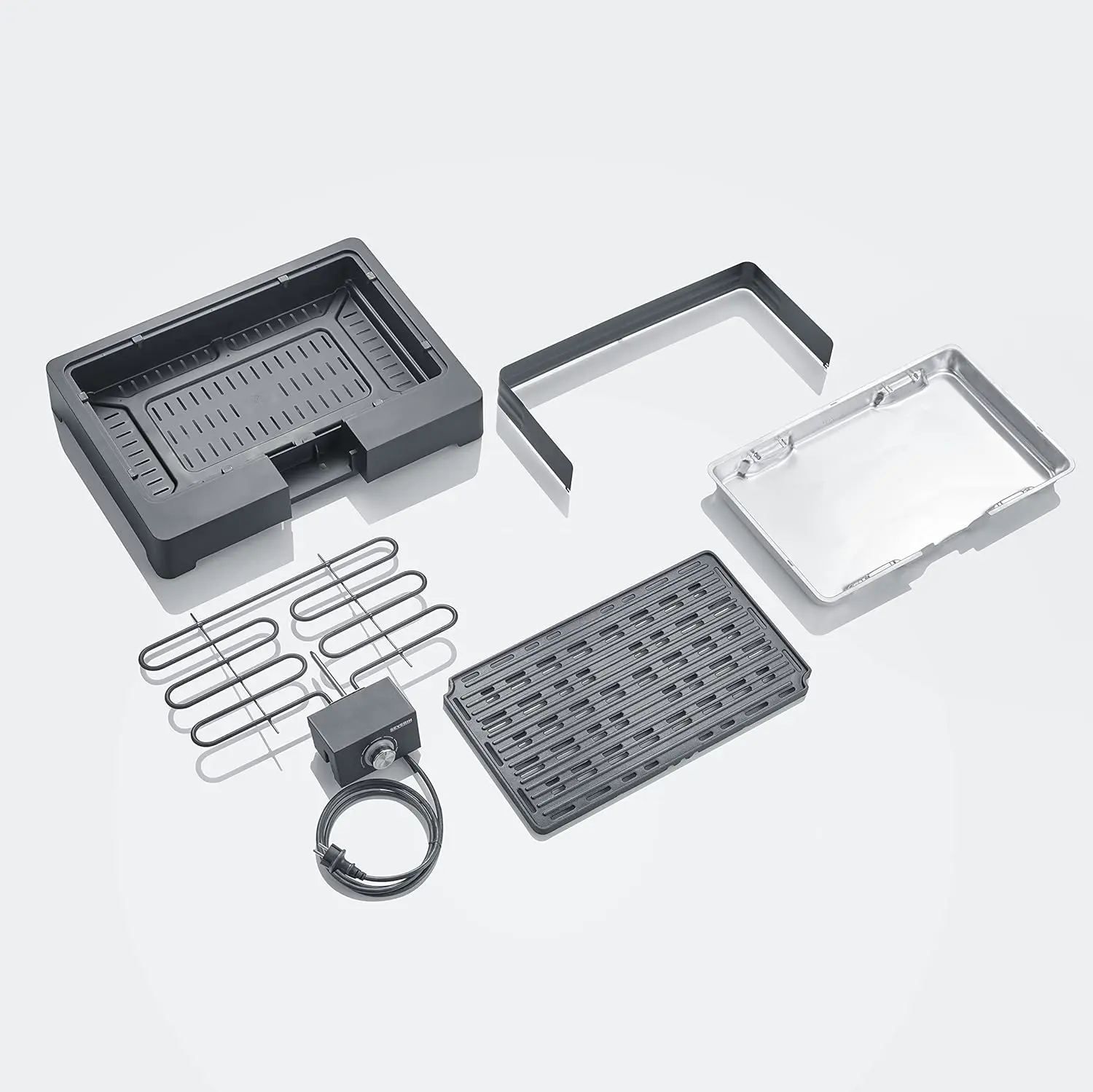 Barbecue électrique en aluminium noir vue 8