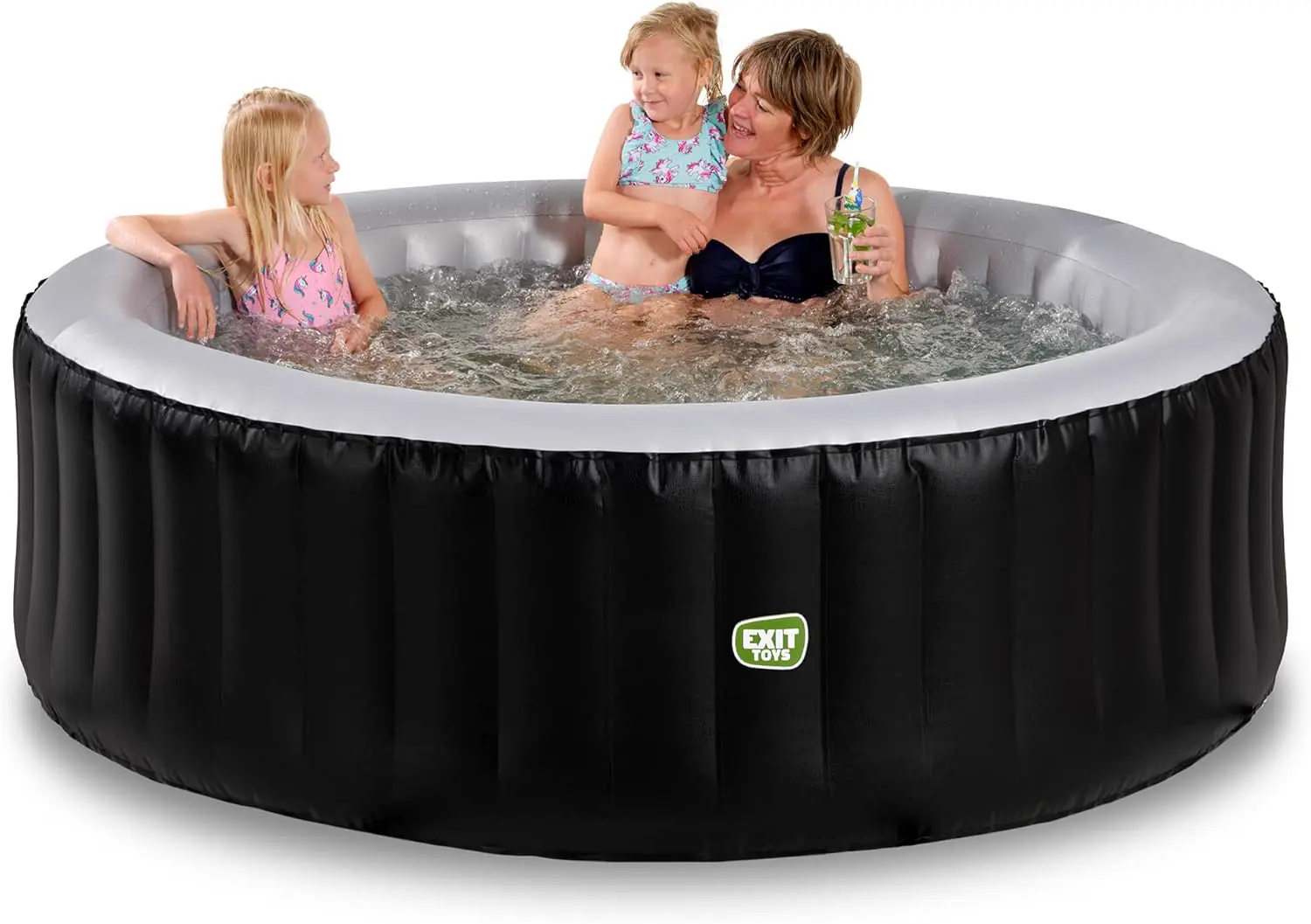 Spa gonflable 4 personnes 4 places noir vue 3