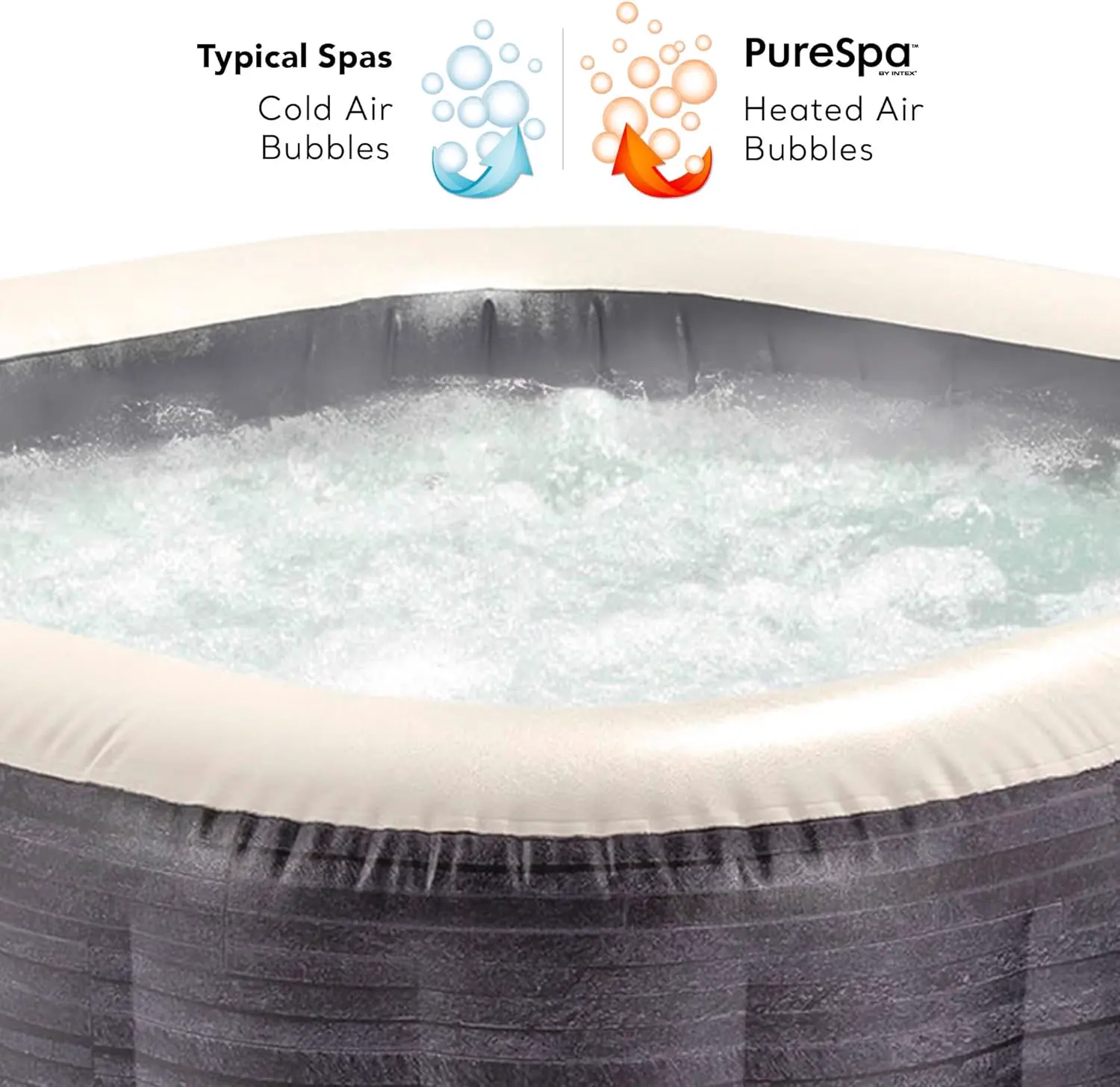 Spa gonflable 4 personnes 4 places gris vue 10