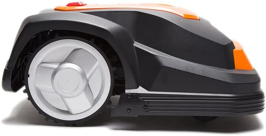 Robot tondeuse orange vue 6