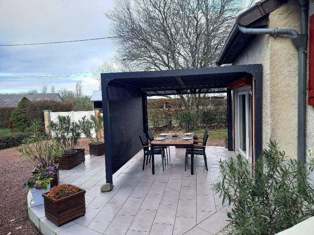 Pergola en aluminium anthracite 10,8 m² vue 3
