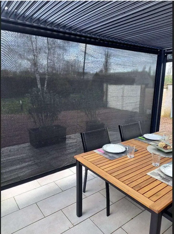 Pergola en aluminium anthracite 10,8 m² vue 4