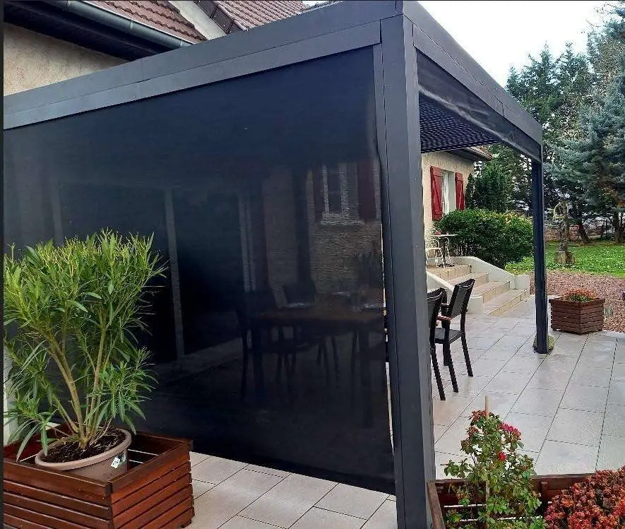Pergola en aluminium anthracite 10,8 m² vue 5