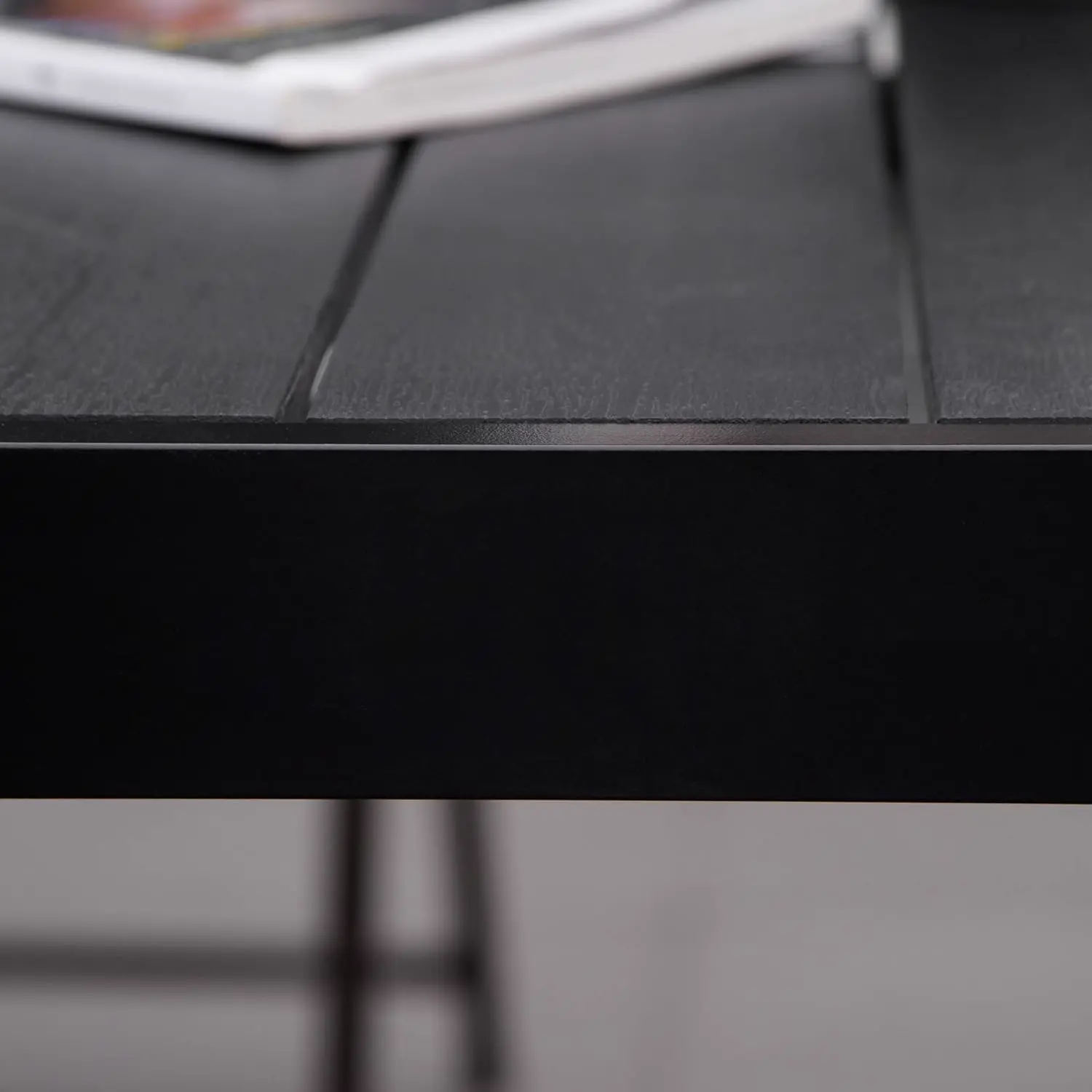 Table de jardin 8 places en aluminium noir vue 9