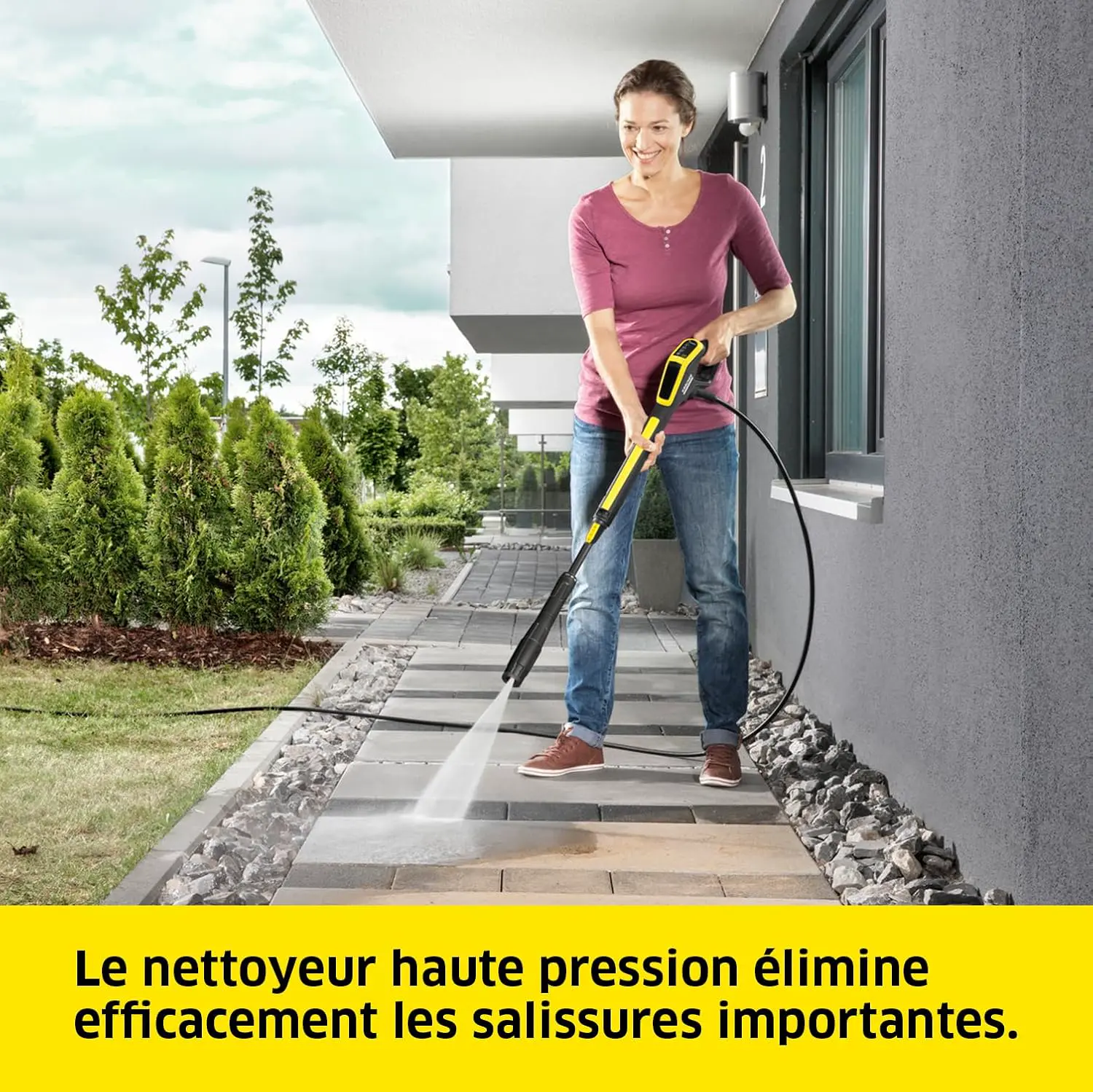 Nettoyeur haute pression noir vue 2