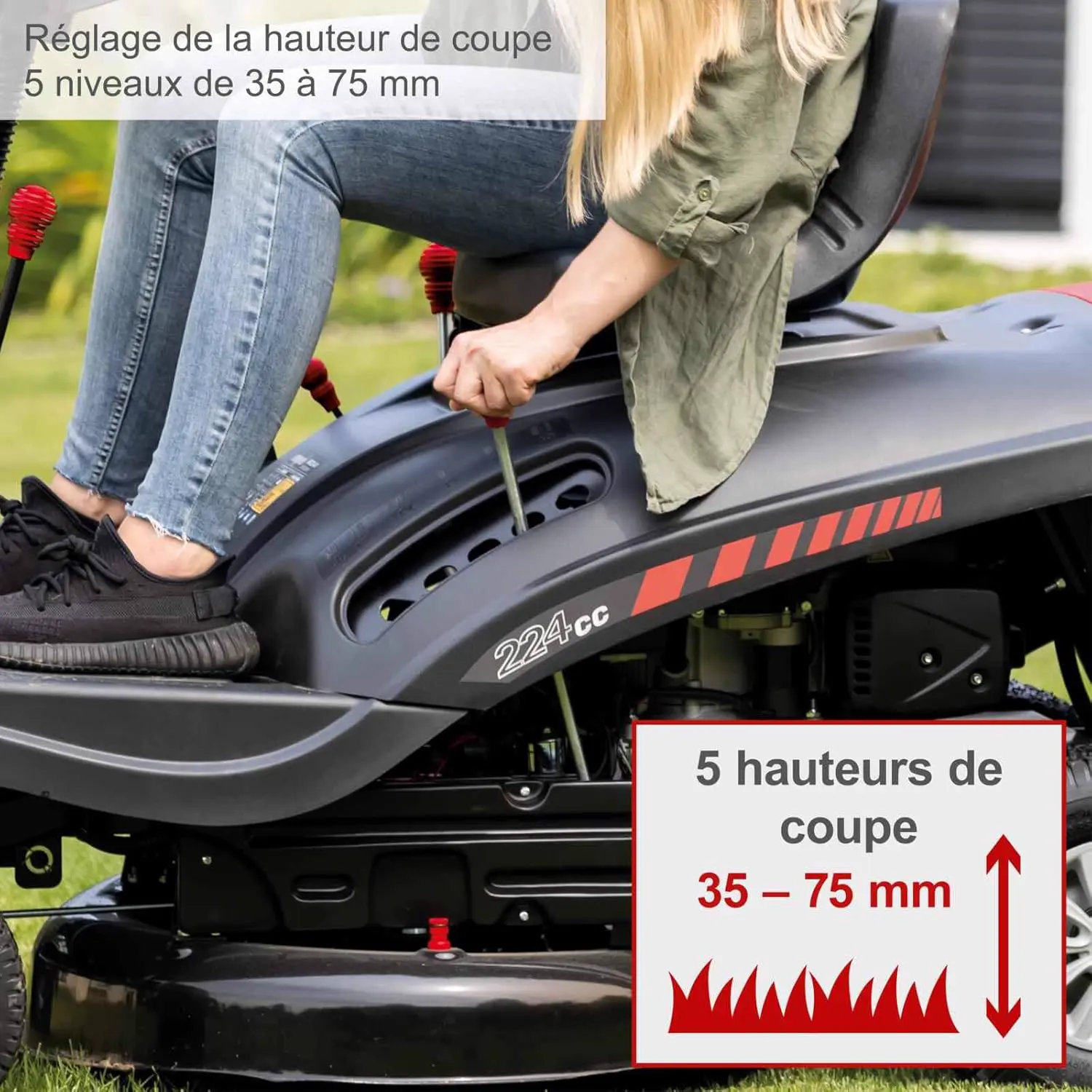Tondeuse autoportée autoportée vue 7