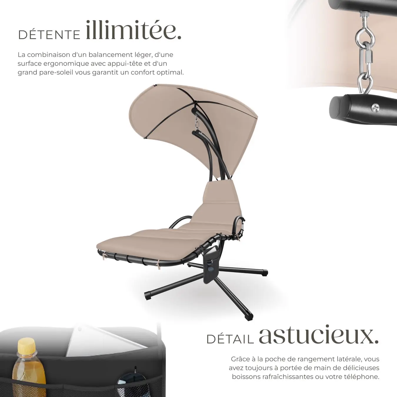 Fauteuils suspendus Bain de Soleil Suspendu Siege Suspendu ave… vue 5