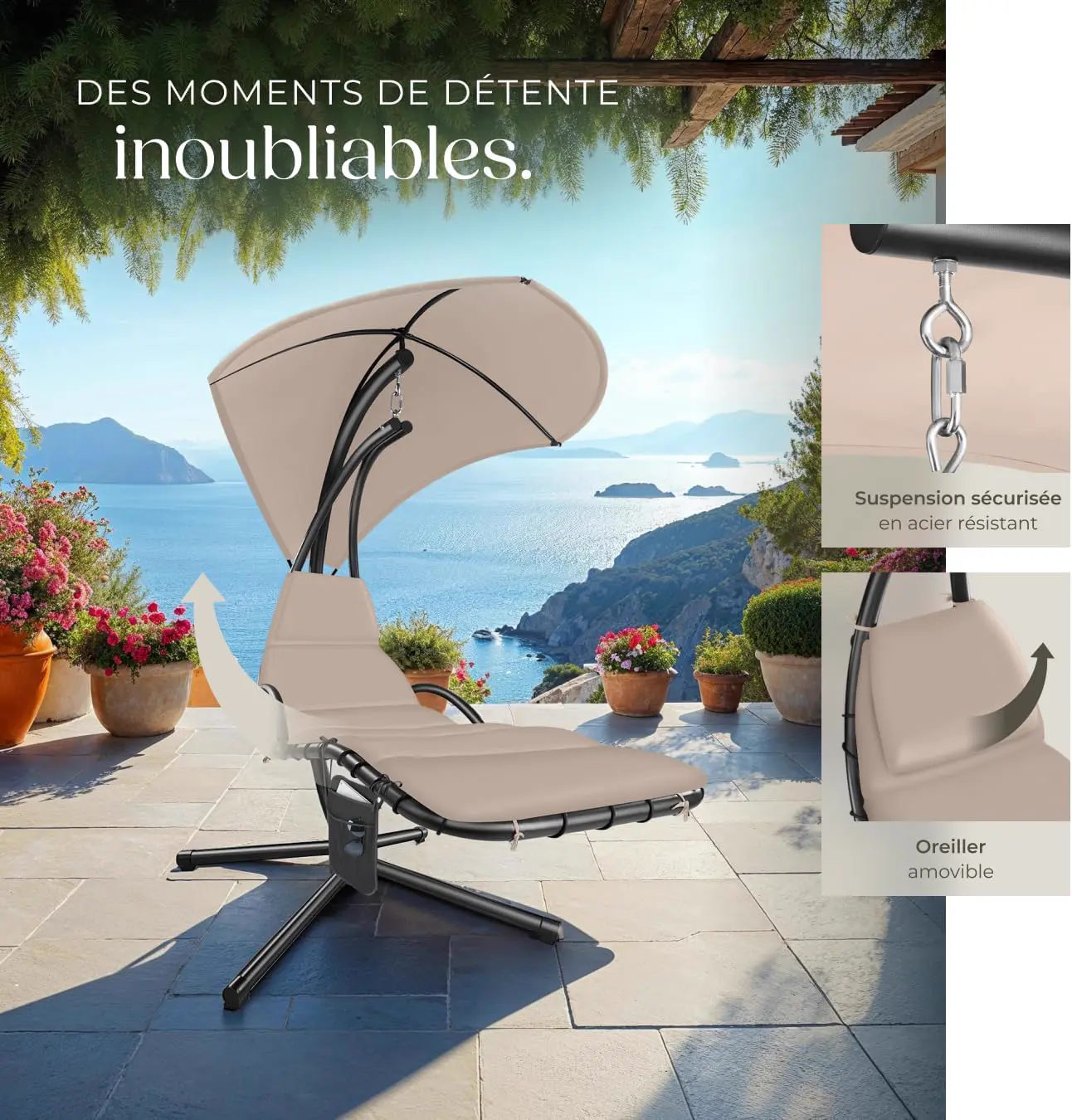 Fauteuils suspendus Bain de Soleil Suspendu Siege Suspendu ave… vue 8