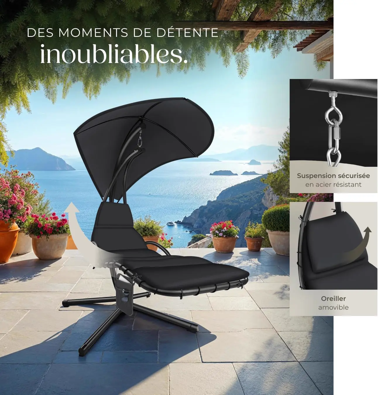 Fauteuils suspendus Bain de Soleil Suspendu Siege Suspendu ave… vue 8