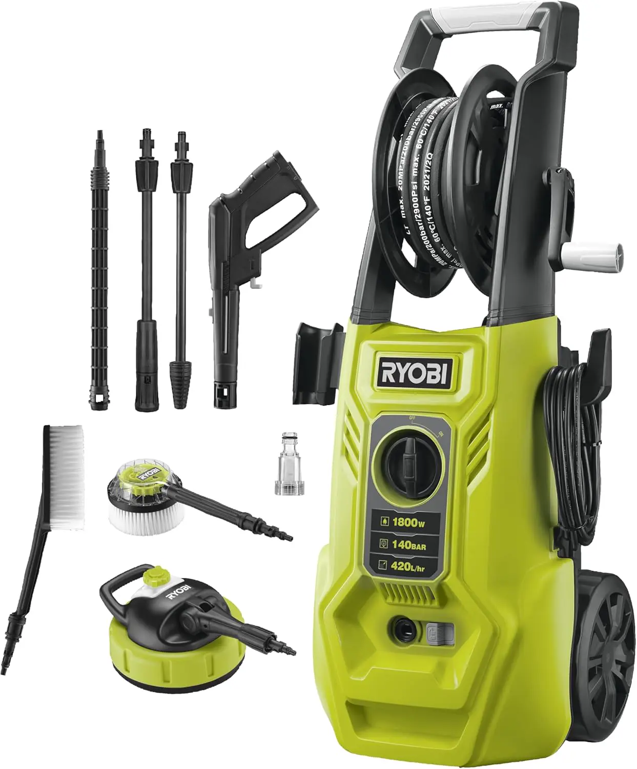RYOBI - Nettoyeur Haute Pression 1800 W