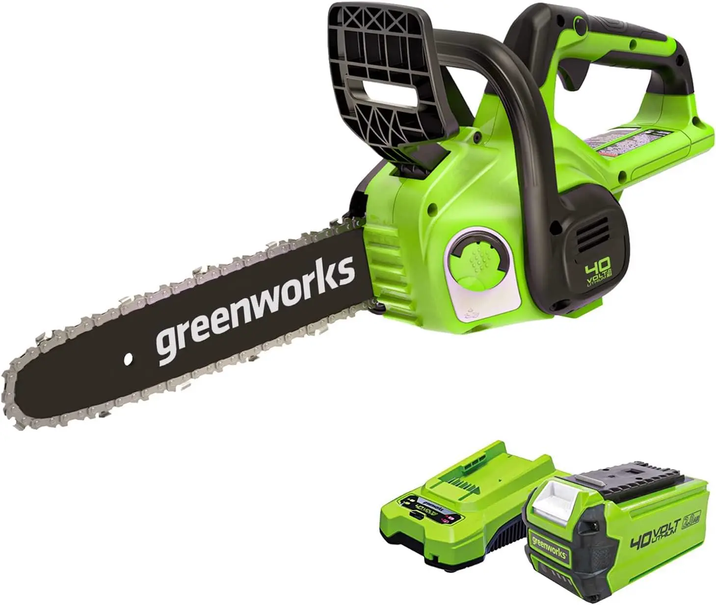 Greenworks G40CS30IIK2 Tronçonneuse à Batterie
