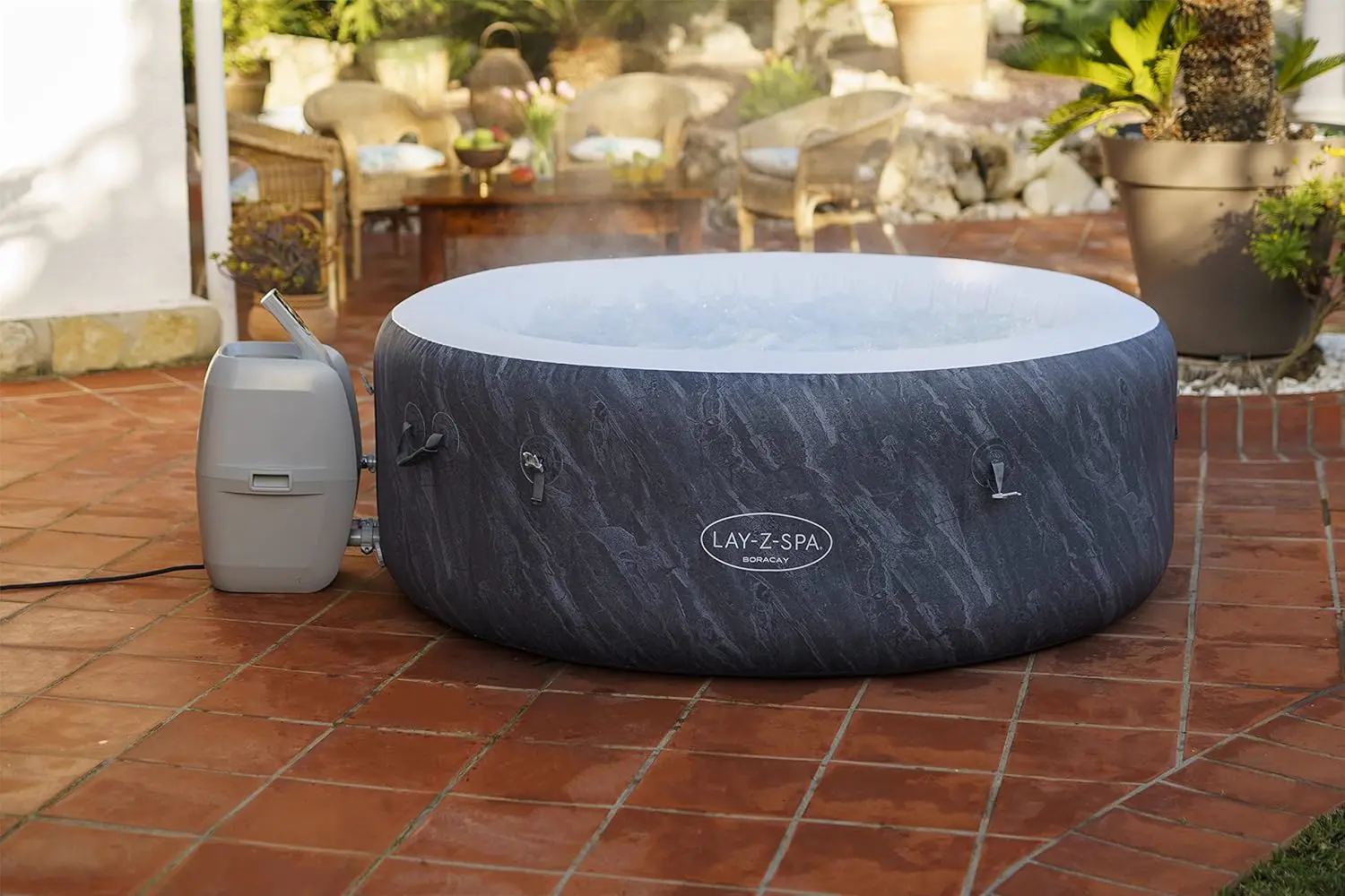 Spa gonflable 4 personnes 71" x 26"/1.80m x 66cm Boracay AirJet vue 21