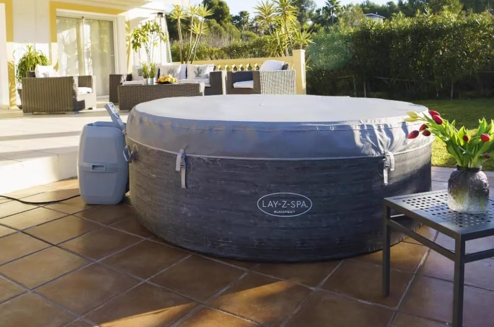 Spa gonflable 6 personnes 6 places gris vue 8