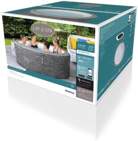 Spa gonflable 6 personnes 6 places gris vue 10