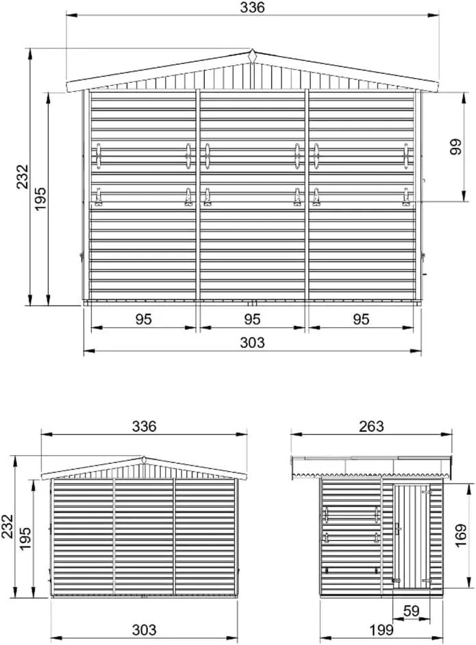 Abri de jardin en bois en bois 6 m² vue 5
