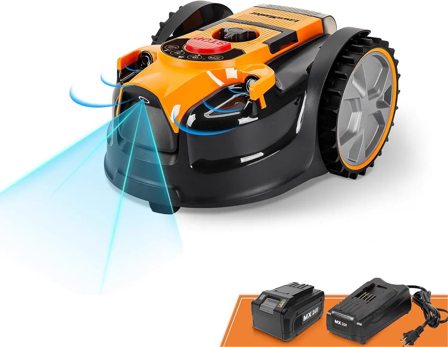 LawnMaster OcuMow®16 Robot Tondeuse sans câble périphérique pour
