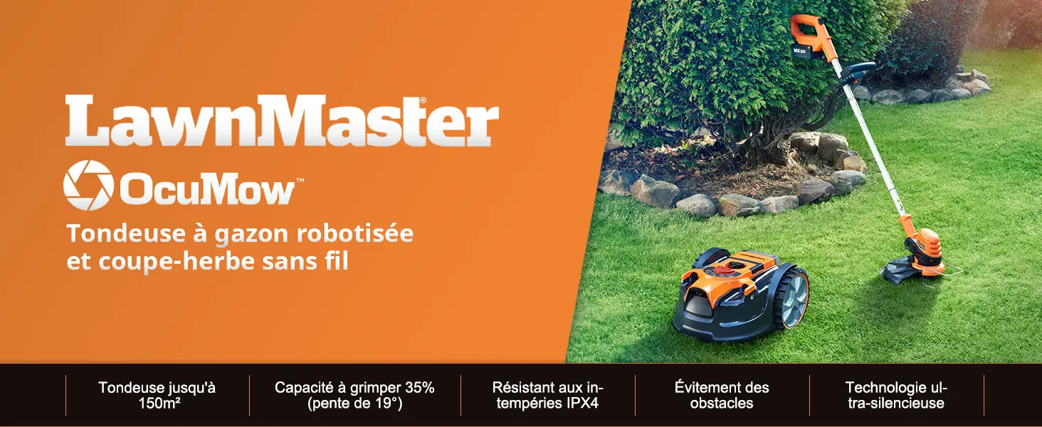 Robot tondeuse LawnMaster OcuMow16 Robot Tondeuse sans câble p… — contenu détaillé 1