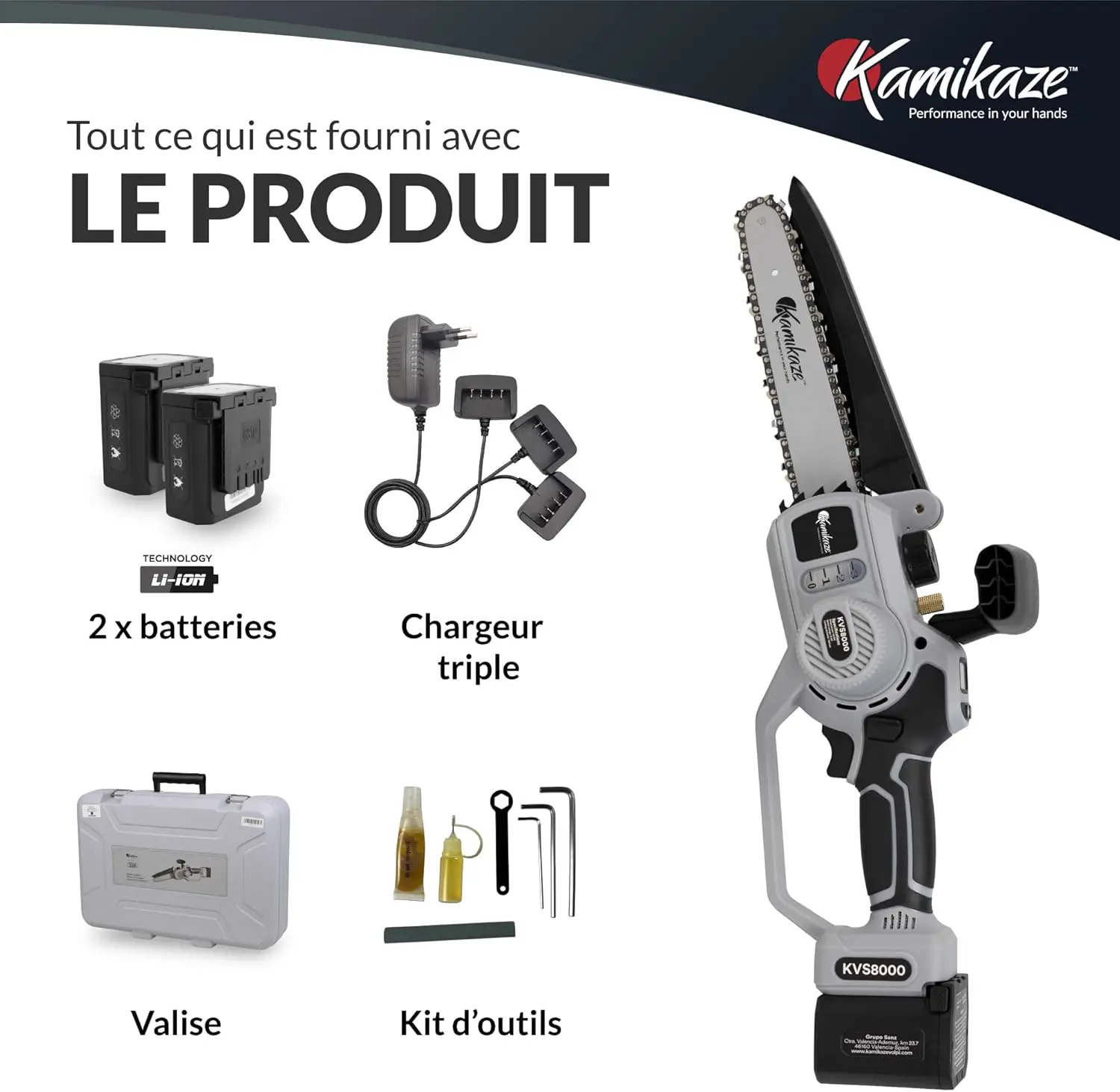 Tronçonneuse électrique Tronçonneuse électrique KAMIKAZE KVS 8… vue 8