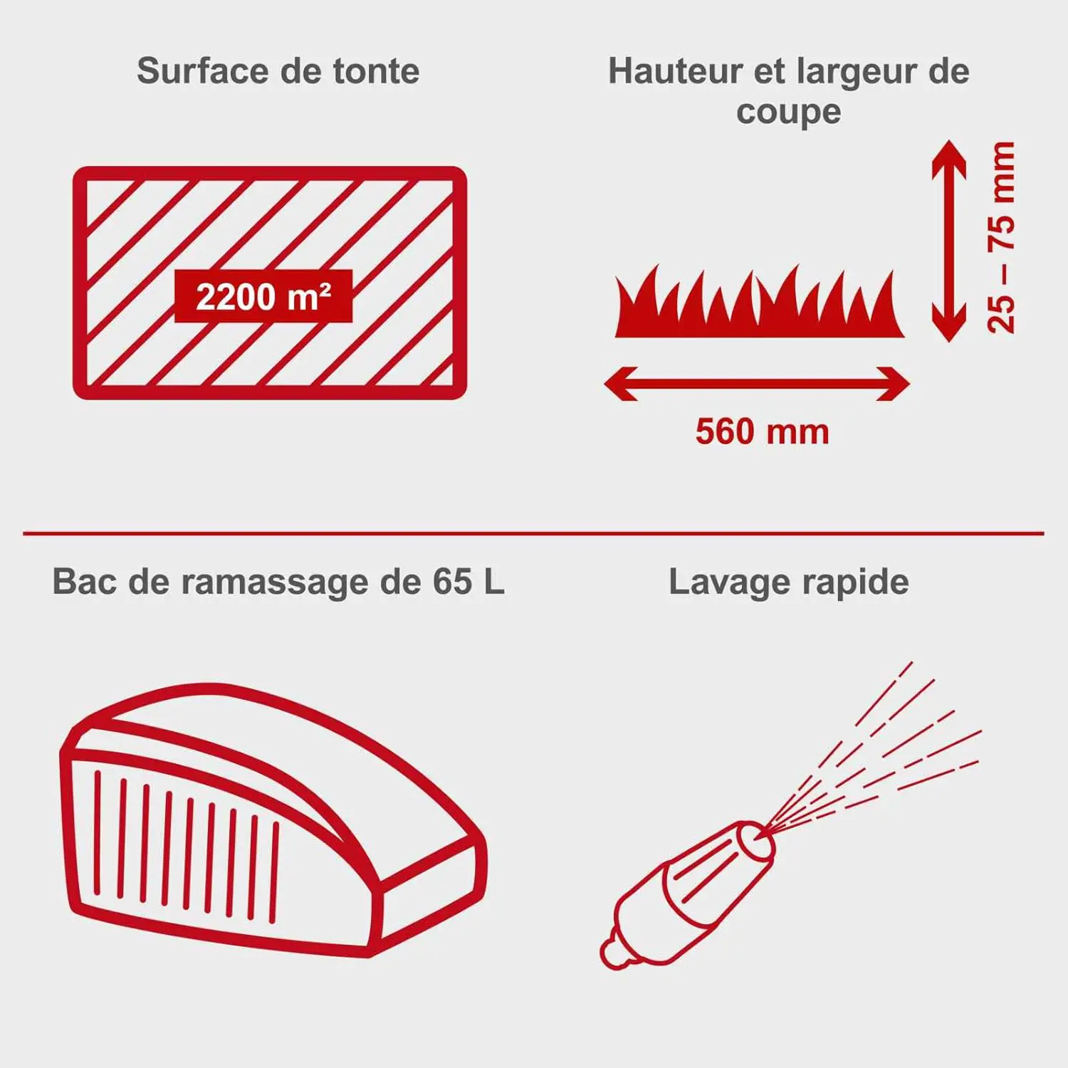 Tondeuse autoportée rouge vue 3