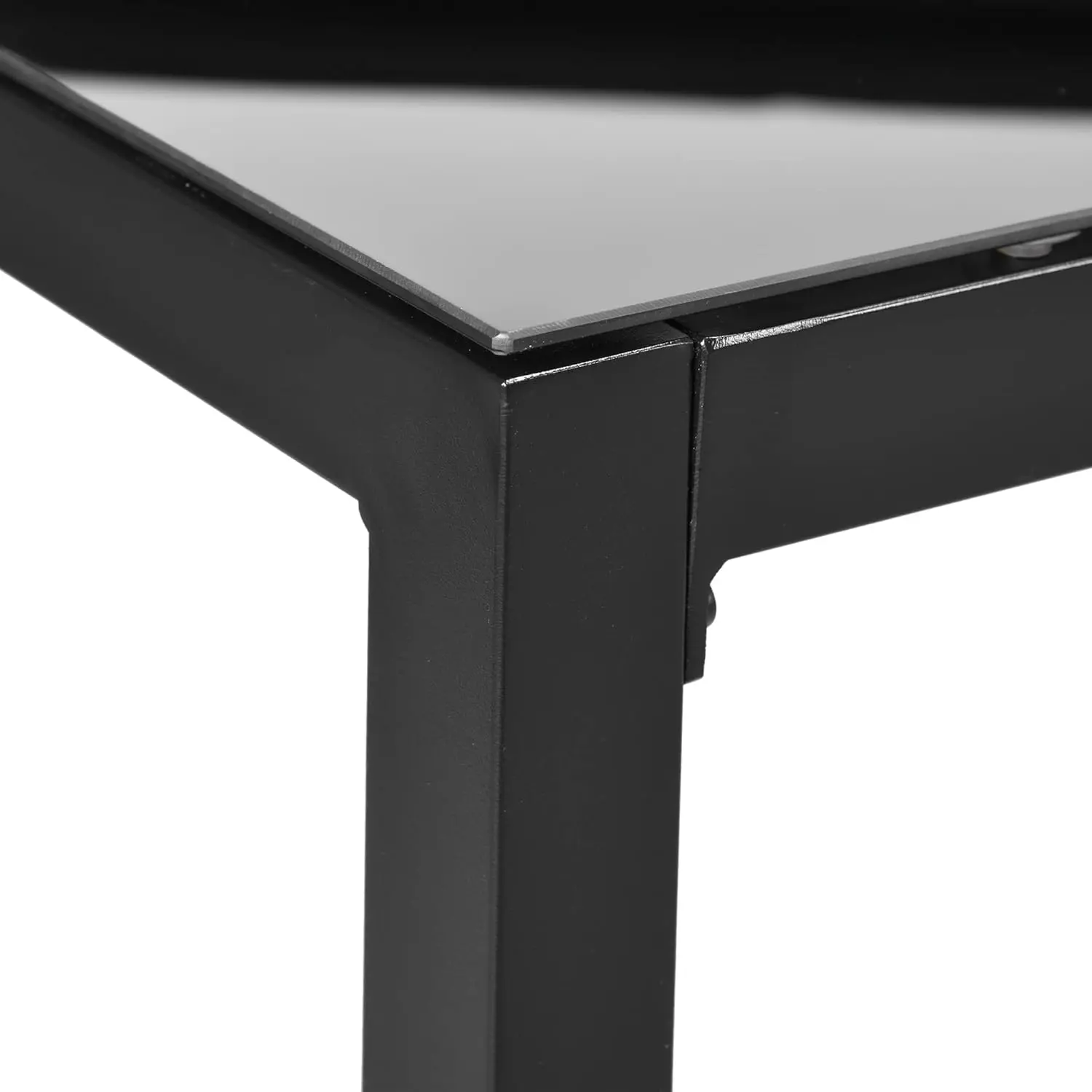 Table de jardin 8 places en aluminium noir vue 8