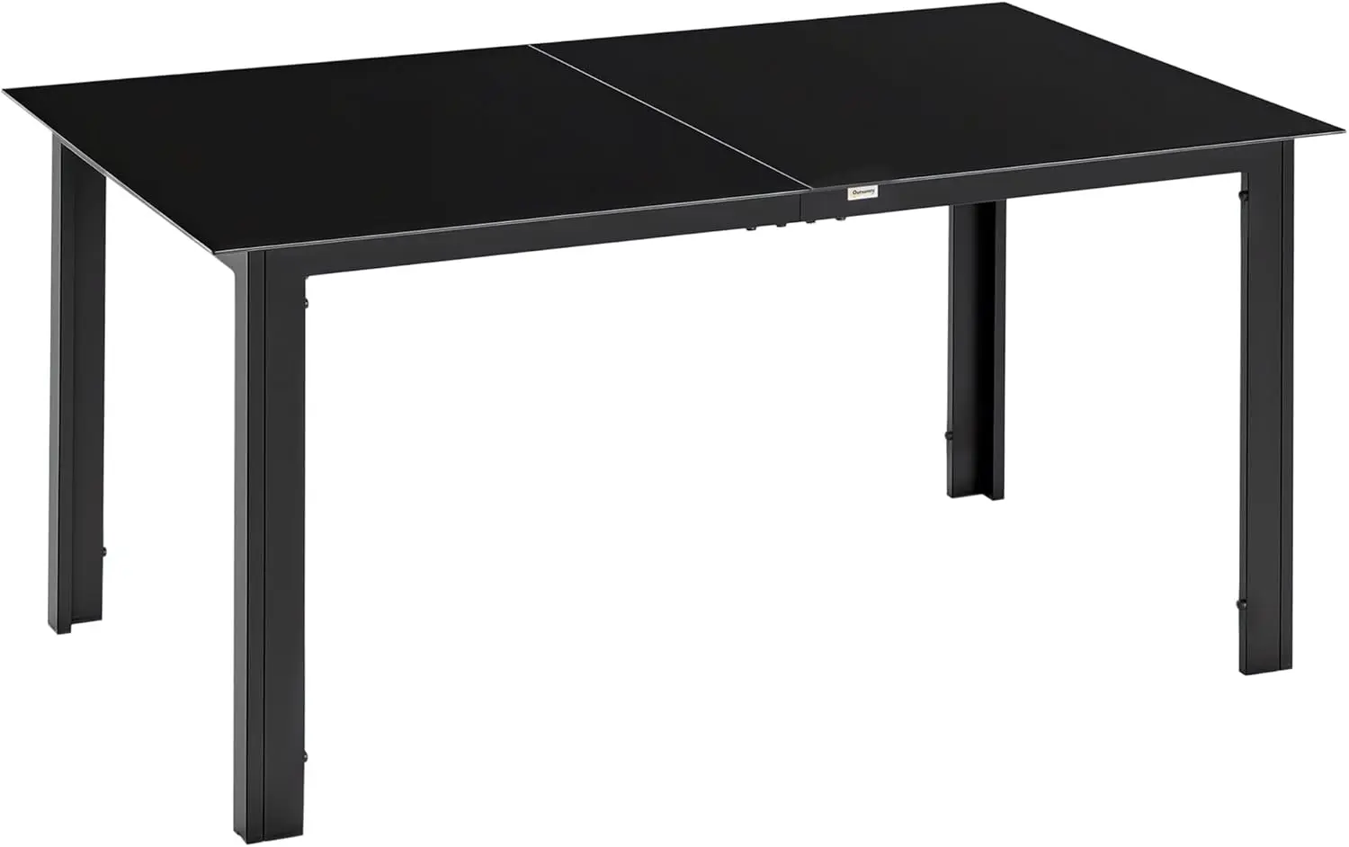 Outsunny Table de Jardin rectangulaire en Aluminium et Plateau