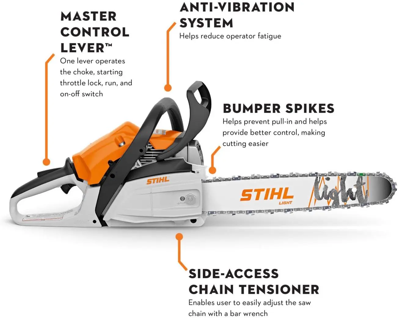 Tronçonneuse thermique Stihl MS 162 Tronçonneuse 30 cm vue 2