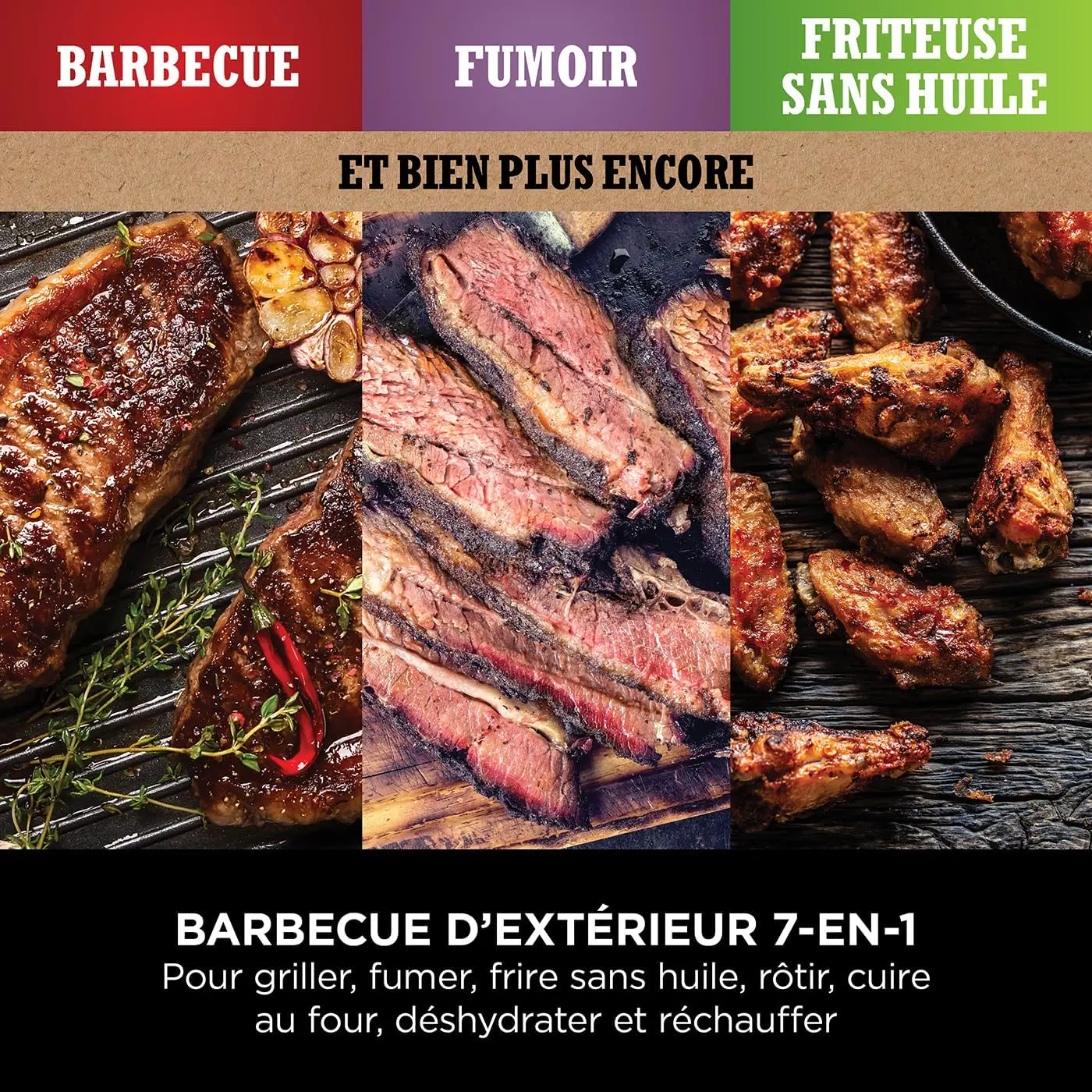 Barbecue électrique en métal noir vue 4