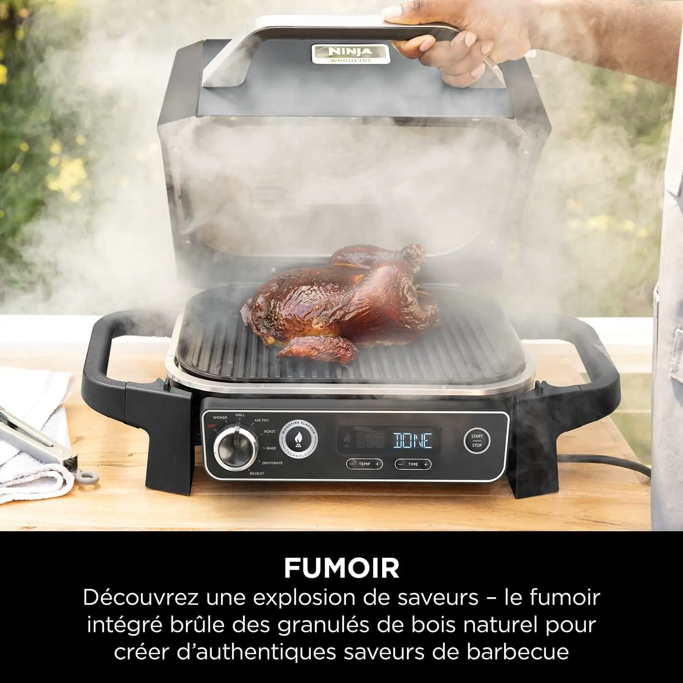 Barbecue électrique en métal noir vue 10