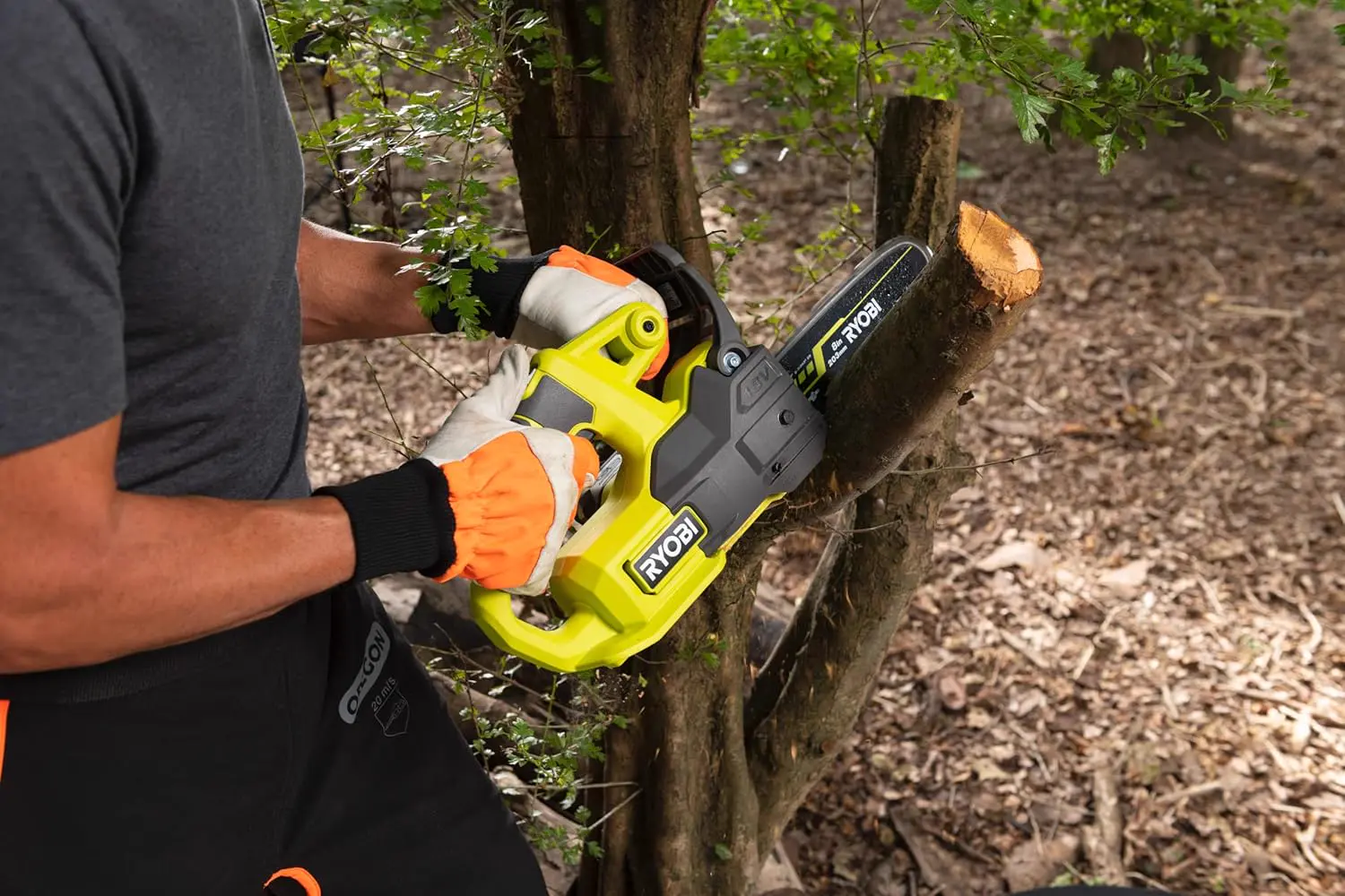 Tronçonneuse électrique RYOBI Tronçonneuse compacte 20 cm + Ta… vue 9