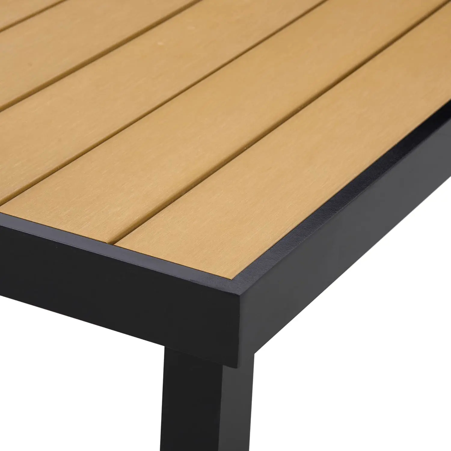 Table de jardin 8 places en bois naturel vue 7