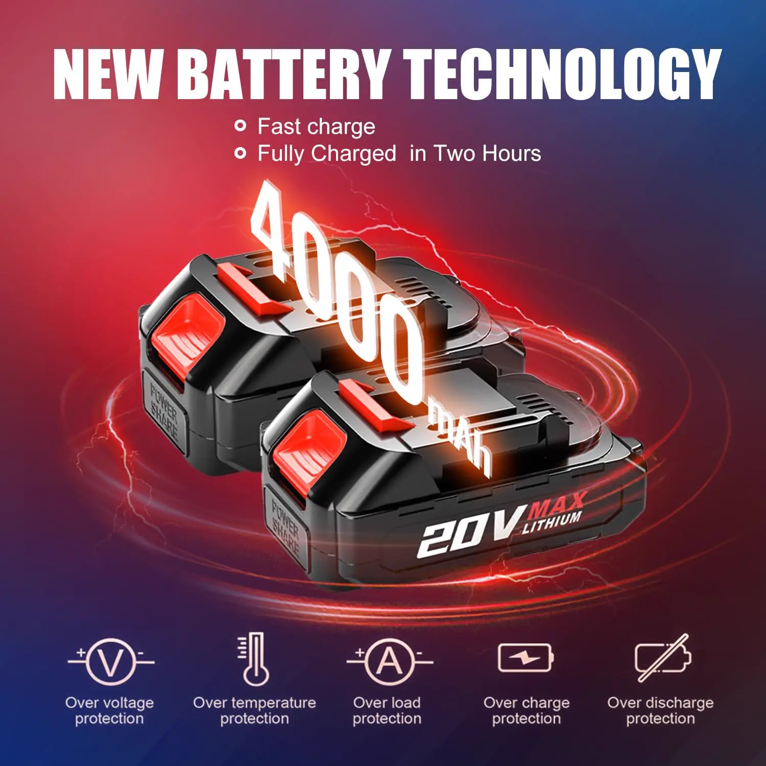 Tronçonneuse électrique Mini tronçonneuse 15,2 cm avec 2 batte… vue 2