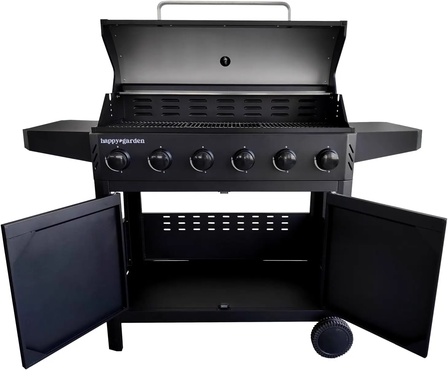 Barbecue à gaz en métal noir 88,5 m² vue 3