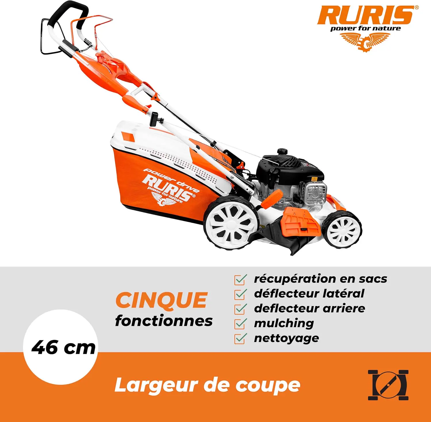 Tondeuse autoportée en métal autoportée vue 3